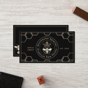 Carte De Fidélité Beekeeper Honey Client Loyalty Card Punch Noir