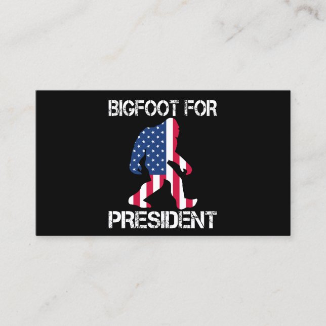 Carte De Fidélité Bigfoot pour le président Funny Bigfoot (Devant)