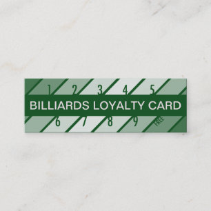 carte de fidélité billard (rétrograde)