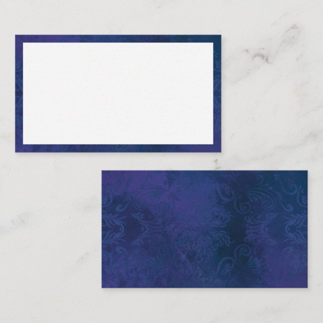 Carte De Fidélité bleu (Devant / Derrière)