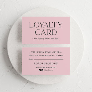 Carte De Fidélité Blush Luxe Client Haut de Gamme