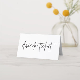 Carte De Fidélité Boire Ticket Mariage Bar Événement Token Tente Car