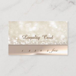 Carte de fidélité Bokeh élégante et stylée