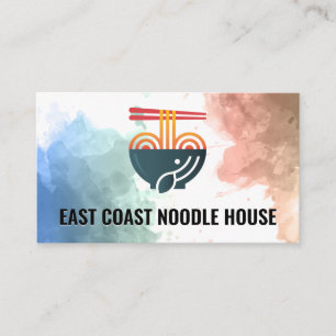 Carte De Fidélité Bol de nouilles et baguettes Cuisine