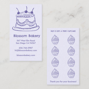 Carte de fidélité Boulangerie Pâtisserie Récompens