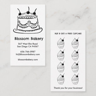 Carte de fidélité Boulangerie Pâtisserie Récompens