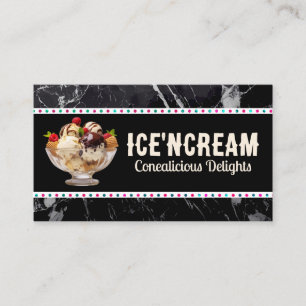 Carte De Fidélité Bowl of Ice Cream Scoops Sundae