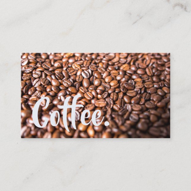 Carte De Fidélité Bright Coffee Beans Simple Double Punch (Devant)