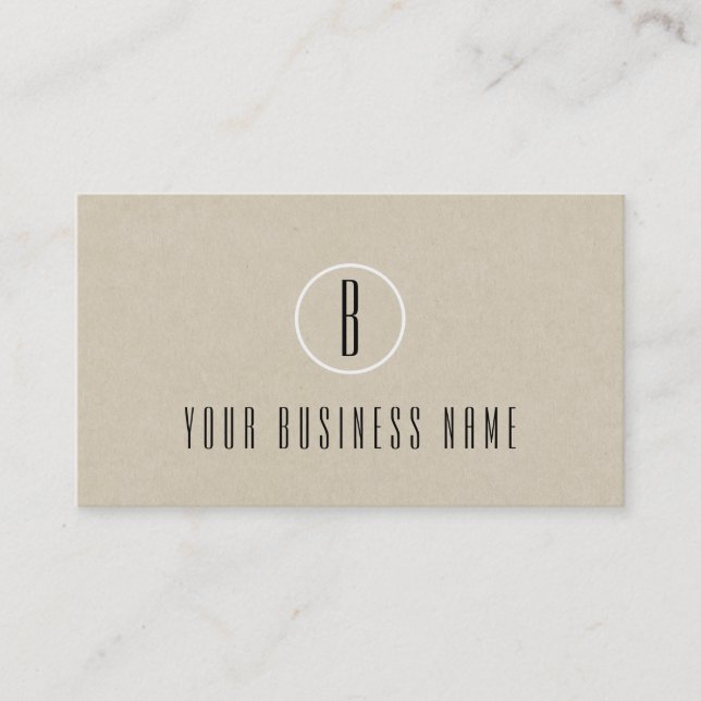 Carte de fidélité Brown Rustique Kraft (Devant)