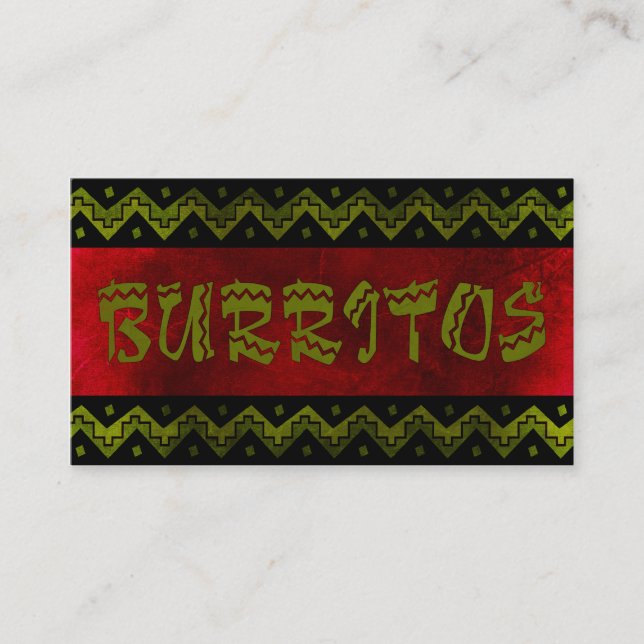 Carte De Fidélité burittos d'arriba (carte perforée de fidélité) (Devant)
