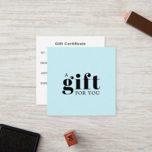 Carte De Fidélité Cadeau d'affaires simple et élégant