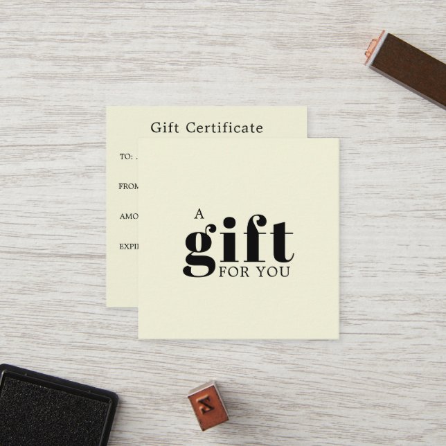 Carte De Fidélité Cadeau promotionnel pour salon d'affaires (Devant/Arrière en situation)