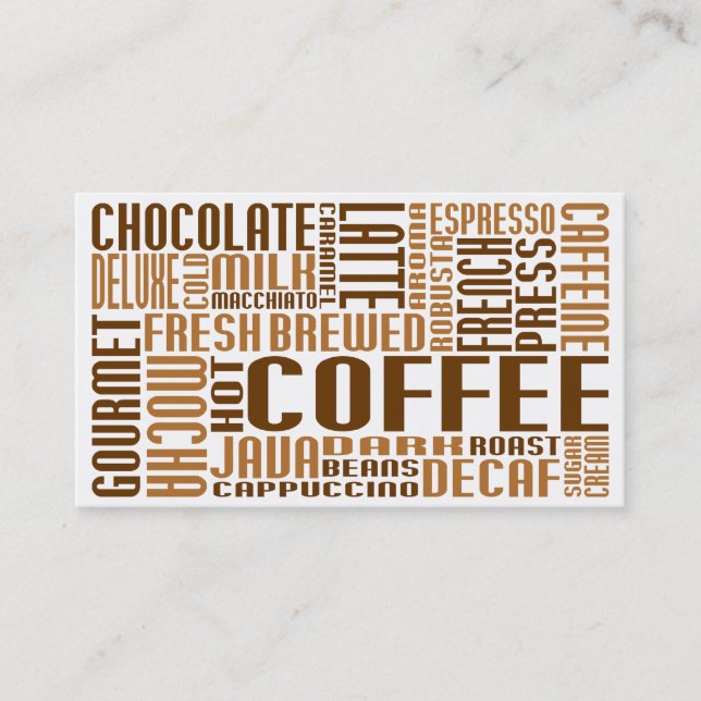 Carte De Fidélité café (bavardage) (Devant)