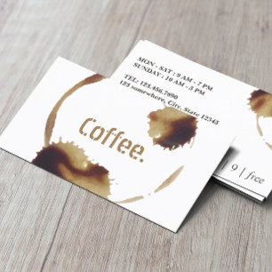 Carte De Fidélité Café Boutique Café Stains Loyalty Punch