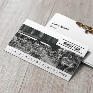 Carte De Fidélité Café Boutique Photo personnalisée Bannière Fidélit