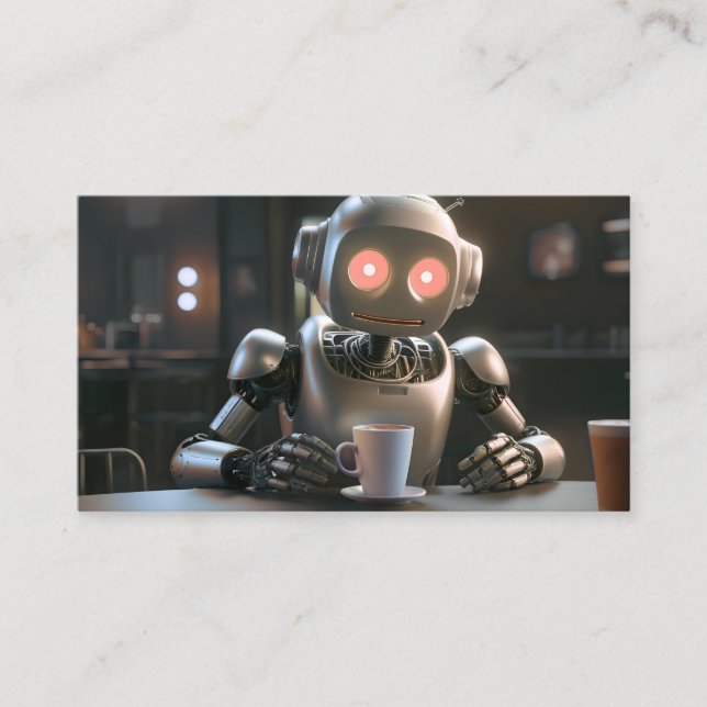 Carte De Fidélité café robot (Devant)