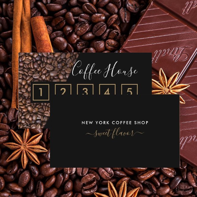 Carte de fidélité Café Shop - Café Bean (Créateur téléchargé)