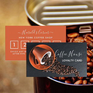 Carte de fidélité Café Shop - Mug café