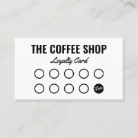 Café simple moderne blanc et noir