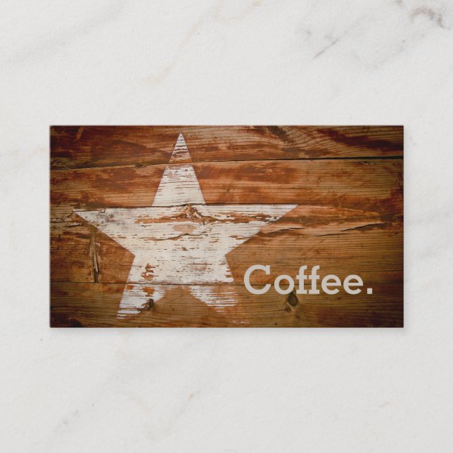 Carte De Fidélité Café Star Loyauté Punch Card (Devant)