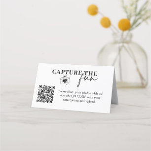 Carte De Fidélité Capture personnalisée Le Mariage amusant Qr Code