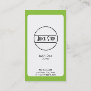 Carte de fidélité Carte de visite Smoothie & Juice