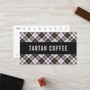 Carte De Fidélité Carton de Perforation MacPherson Dress Tartan