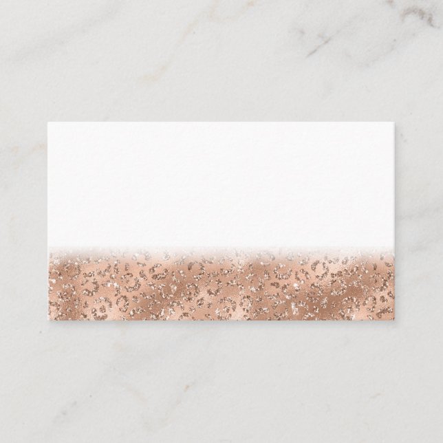 Carte De Fidélité Cheetah Léopard noir Peau de Cheetah Léopard Impri (Devant)