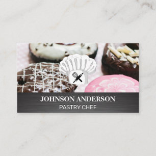 Carte De Fidélité Chef Casquette Rolling Pin et Whisk   Donuts