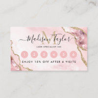 Chic Blush Rose or Parties scintillant Agate Marbr