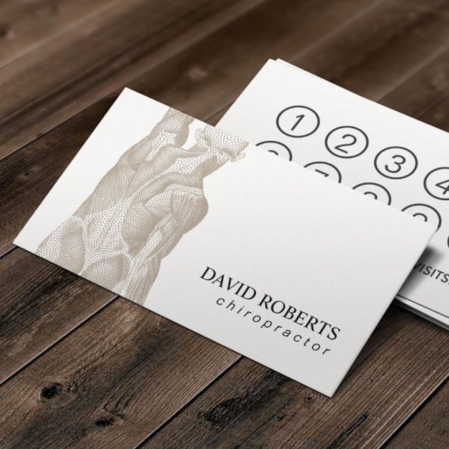 Carte De Fidélité Chiropratique chiropraticien Massage Thérapie Loya (Créateur téléchargé)