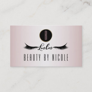 Carte de fidélité Cils brillants rose blush