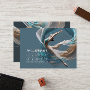 Carte De Fidélité Classe d'instructeur de Yoga Air vol aérien Chic