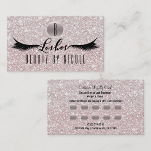 Carte de fidélité client Cils faux Cils Pailleur
