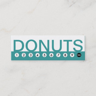 carte de fidélité client DONUTS en gras