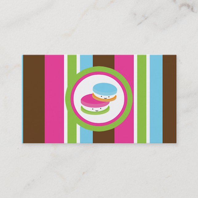 Carte de fidélité client Macarons Boulangerie Colo (Devant)