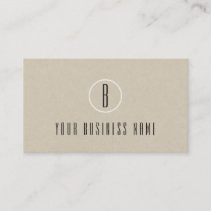 Carte de Fidélité Client Minimal Brun Kraft Rustiq