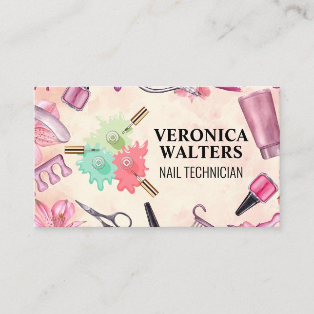 Carte De Fidélité Clou déversé polonais | Manucure (Devant)