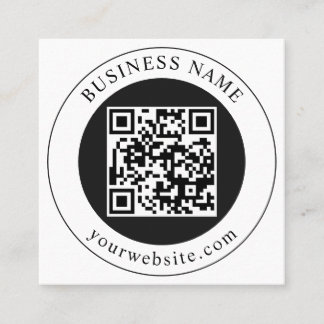 Carte De Fidélité Code QR avec nom d'entreprise modifiable