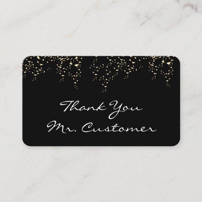 Carte De Fidélité Confetti / Merci (Devant)