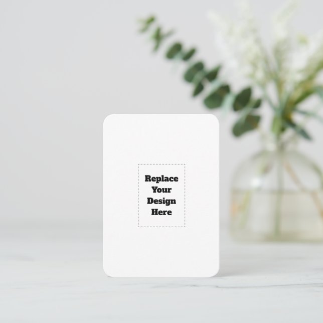 Carte De Fidélité Create Your Own white  (Debout devant)