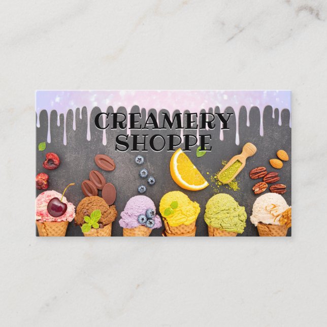 Carte De Fidélité Crème glacée et cônes | Fruits (Devant)