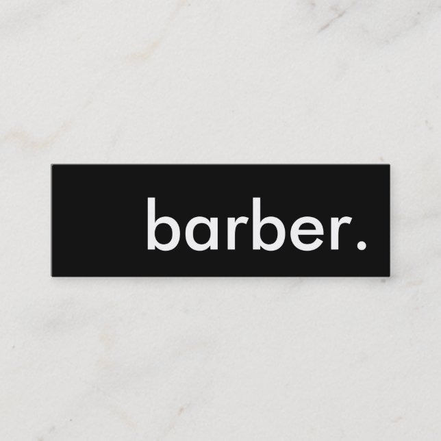 carte de fidélité de barbier (Devant)