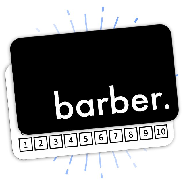 carte de fidélité de barbier (Créateur téléchargé)