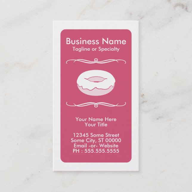 carte de fidélité de beignets de mod (Devant)