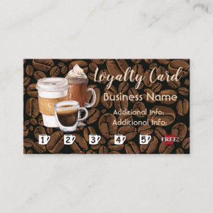 Carte de fidélité de café-restaurant