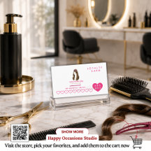 Carte de Fidélité de Coiffeur Personnalisée