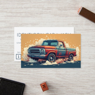 carte de fidélité de lavage auto