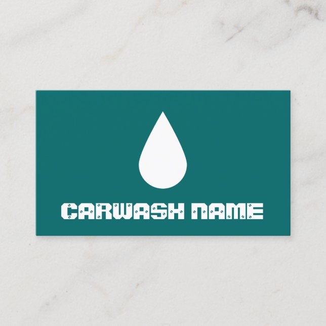 carte de fidélité de lavage de voiture (Devant)