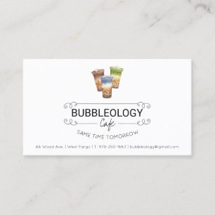 Carte de fidélité de magasin de Bubble Tea